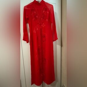 Áo Dài Vietnamese ( a set of Ao Dai )